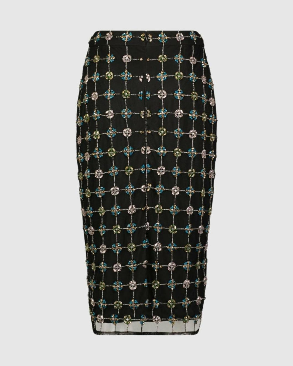 Skirts | Women Mac Duggal Embellished Geometrical Skirt With Rhinestones - FINAL SALE Black