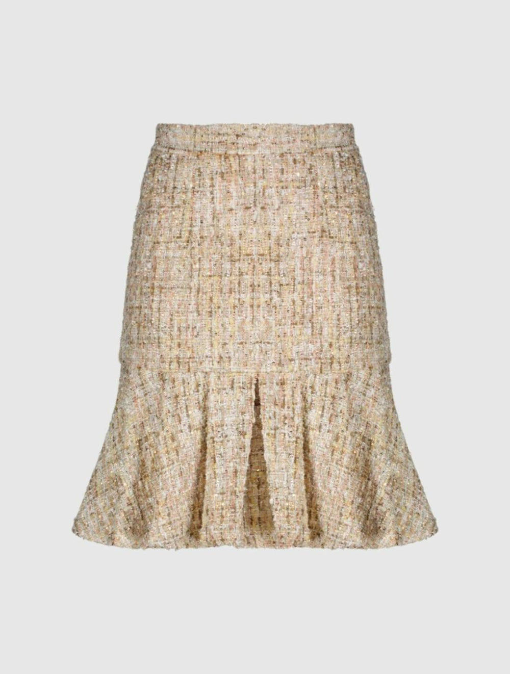 Skirts | Women Mac Duggal High Waist Box Pleat Boucle Mini Skirt Blush
