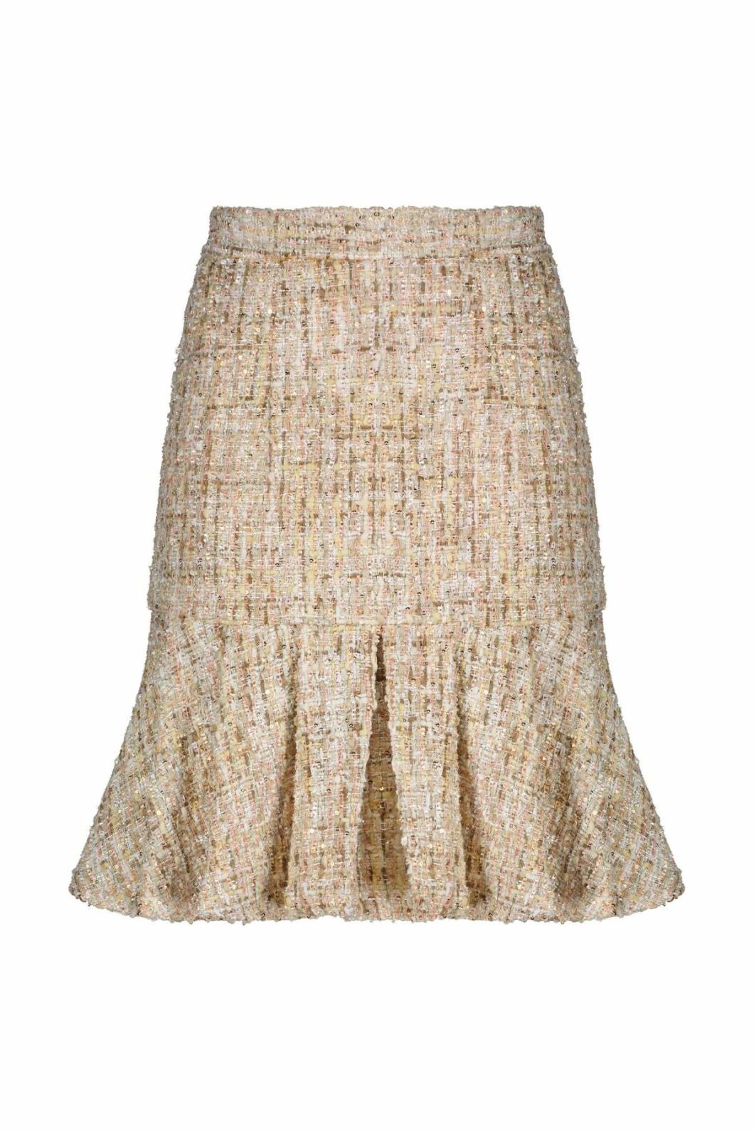 Skirts | Women Mac Duggal High Waist Box Pleat Boucle Mini Skirt Blush