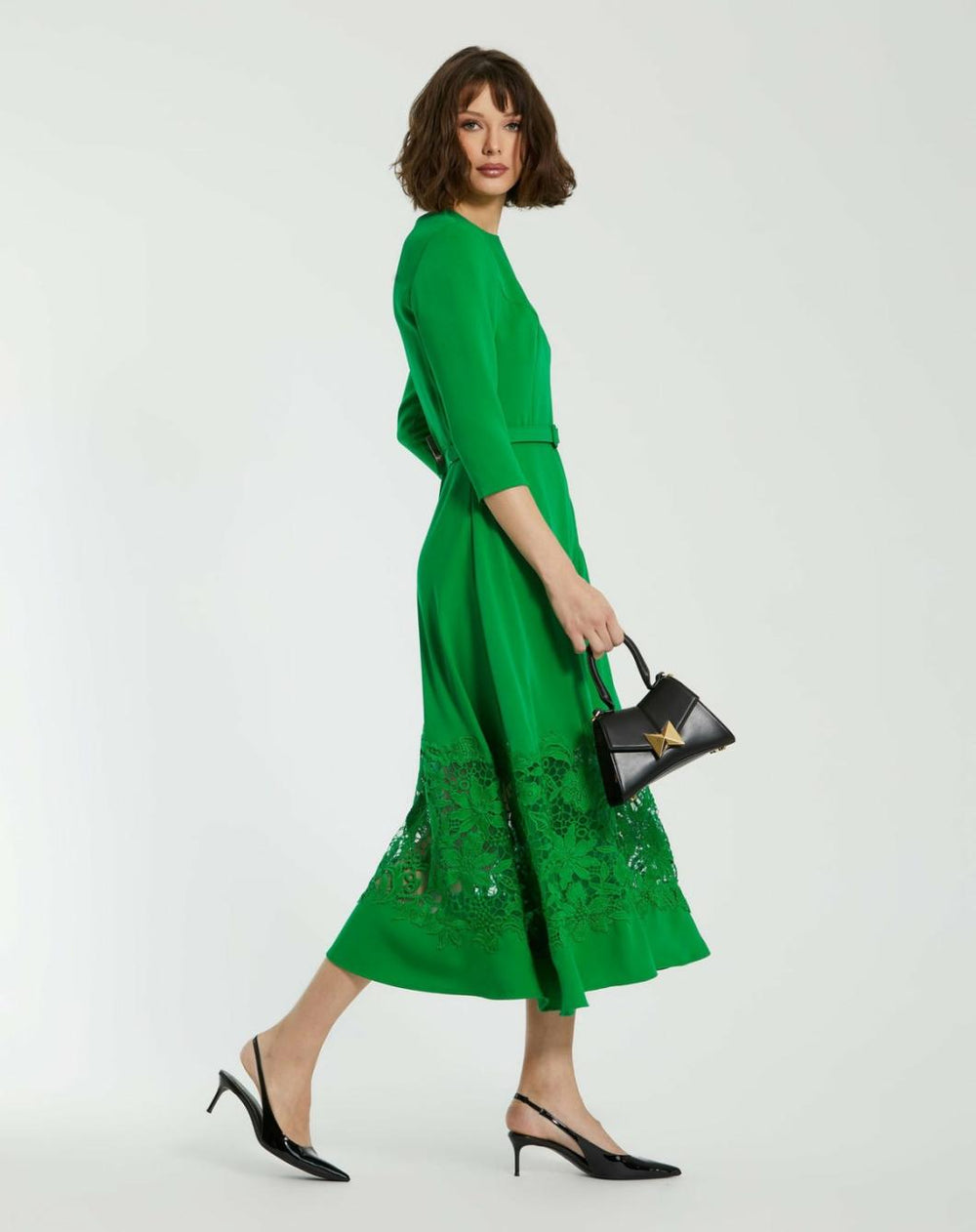 Top Handle Bags | Women Mac Duggal Angular Mini Leather Handbag With Gold Hardware Black