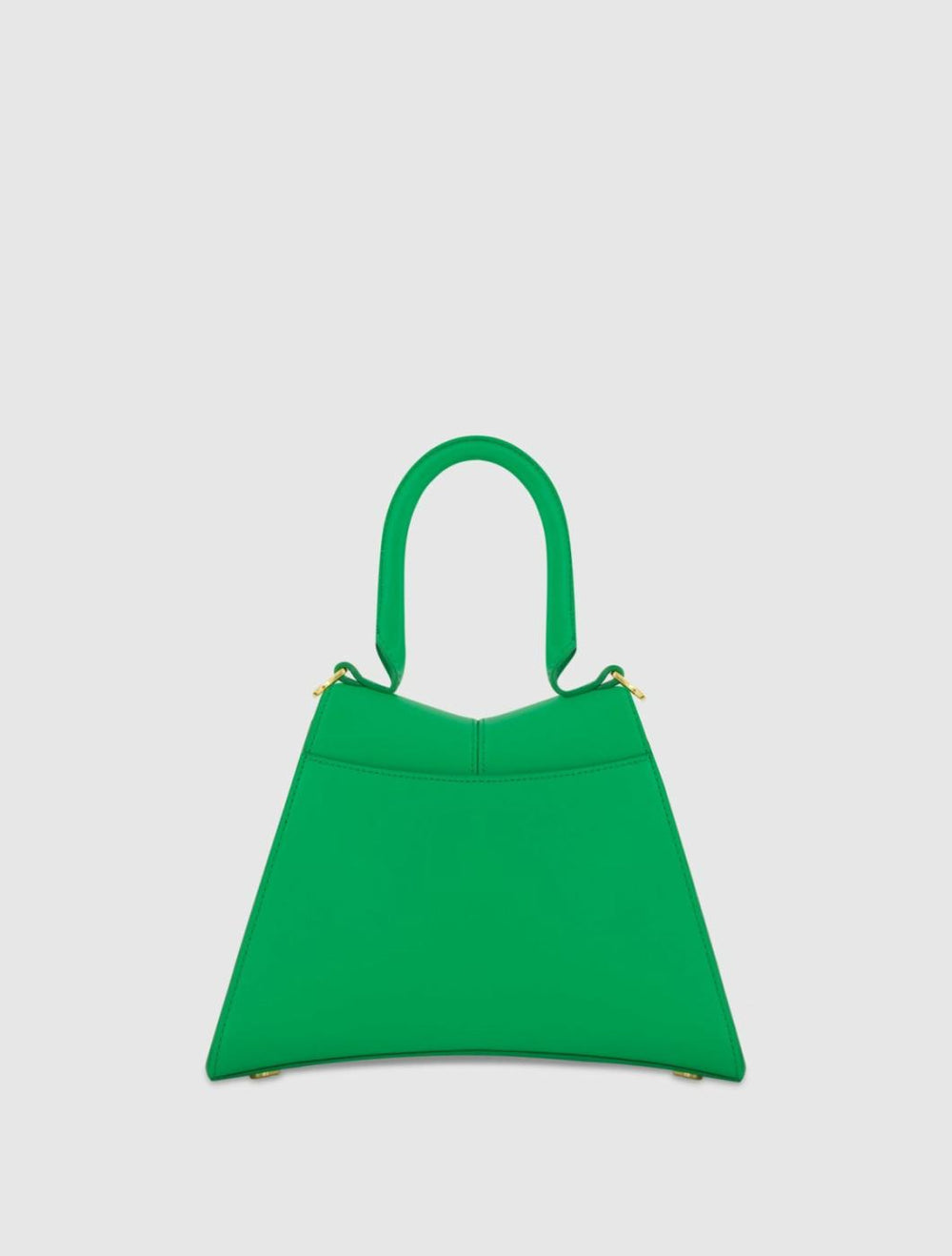 Top Handle Bags | Women Mac Duggal Angular Small Green Leather Handbag With Gold Hardware Spring Green