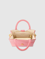 Totes | Women Mac Duggal Buckled Medium Croco Hibiscus Leather Tote Bag With Detachable Strap Hibiscus